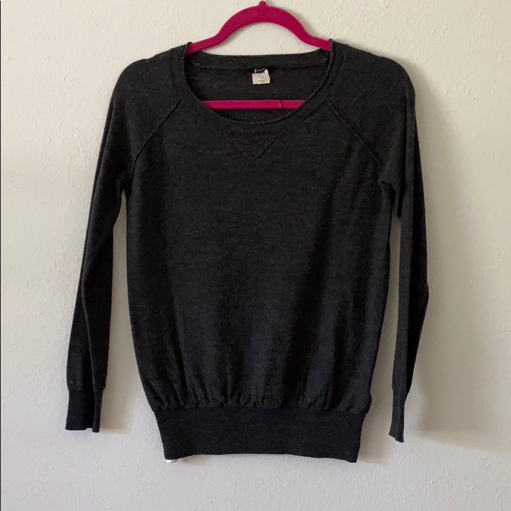 Merino Wool Dark Grey J Crew Sweater